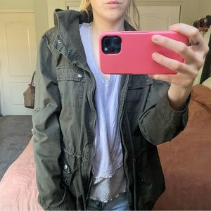 Army green jacket